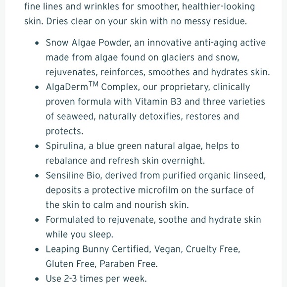 The Seaweed Bath Co. Restoring Marine Algae Overnight Mask - Picture 6 of 11